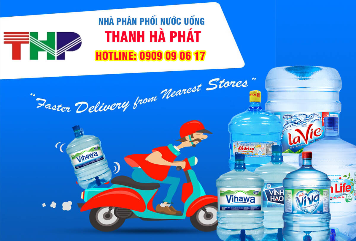 Nước tinh khiết Vihawa 20L bình vòi