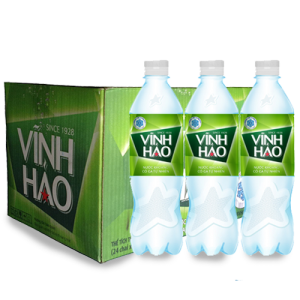 Nước khoáng Vĩnh Hảo có gaz 500ml thùng