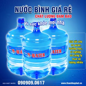Nước bình 20L giá rẻ M-Water