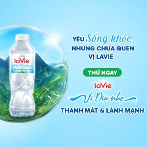 Nước LaVie 500ml vị dịu nhẹ