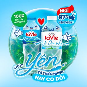 Nước LaVie 500ml vị dịu nhẹ