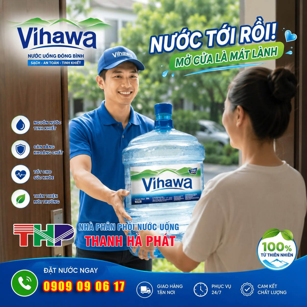 Đại lý giao nước bình Vihawa chính hãng Thanh Hà Phát